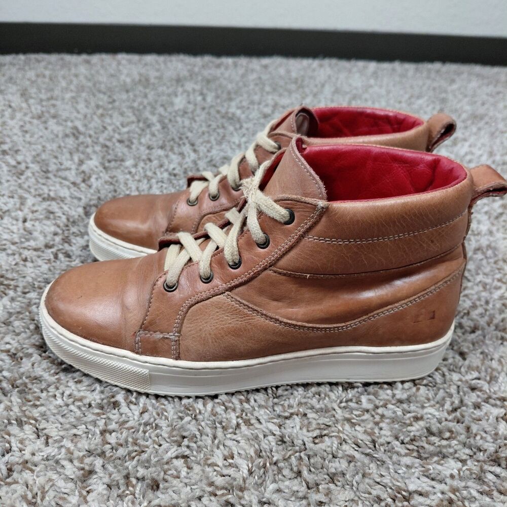 Bed Stu Rossela Sneakers Shoes Womens 6.5 Brown Organic Leather Casual